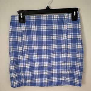 Blue Plaid Women's Skirt